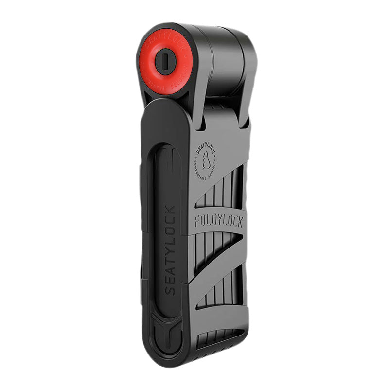 Seatylock Forever Folding Bike Lock, 90 cm, Black-Red - FUB 2-Star Certified - Art3