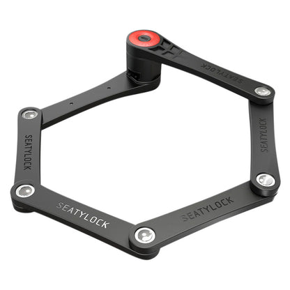 Seatylock Forever Folding Bike Lock, 90 cm, Black-Red - FUB 2-Star Certified - Art3