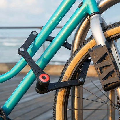 Seatylock Forever Folding Bike Lock, 90 cm, Black-Red - FUB 2-Star Certified - Art3