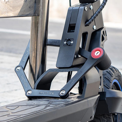 Foldable bike lock - Seatylock mini 75 cm black-red key-operated folding lock