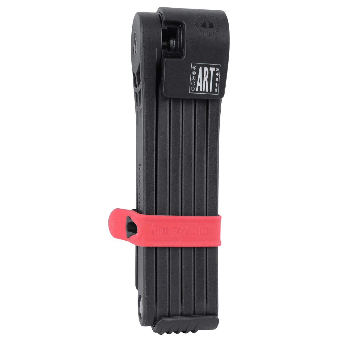 Seatylock Elite 110cm Black-Red Foldable Key Bicycle Lock - FUB 2-Star Approved - ART3
