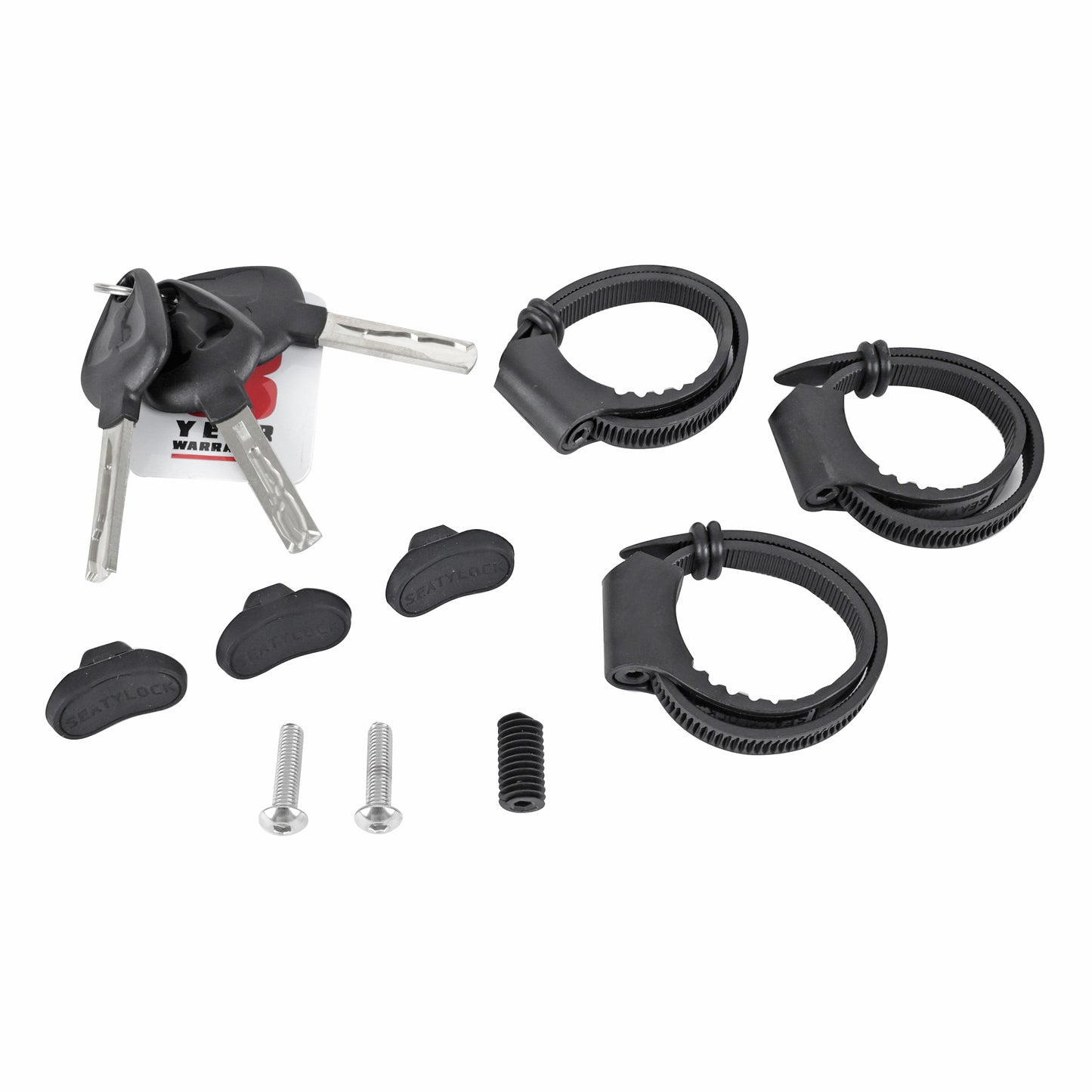 Seatylock Elite 110cm Black-Red Foldable Key Bicycle Lock - FUB 2-Star Approved - ART3