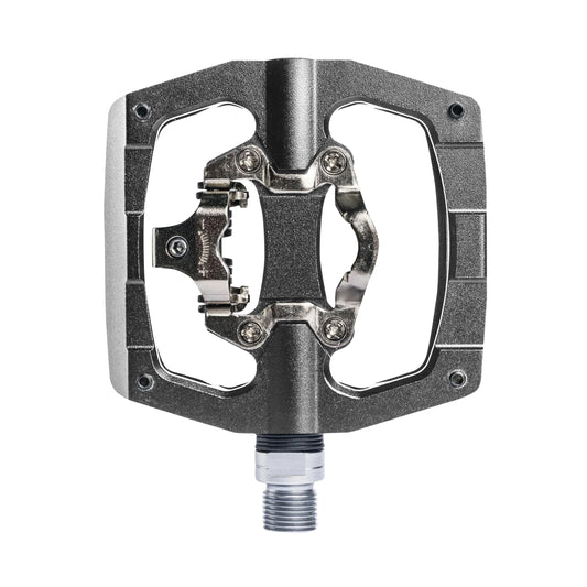 Pédale gravel VTT plate Switch auto ou standard gris 90x90