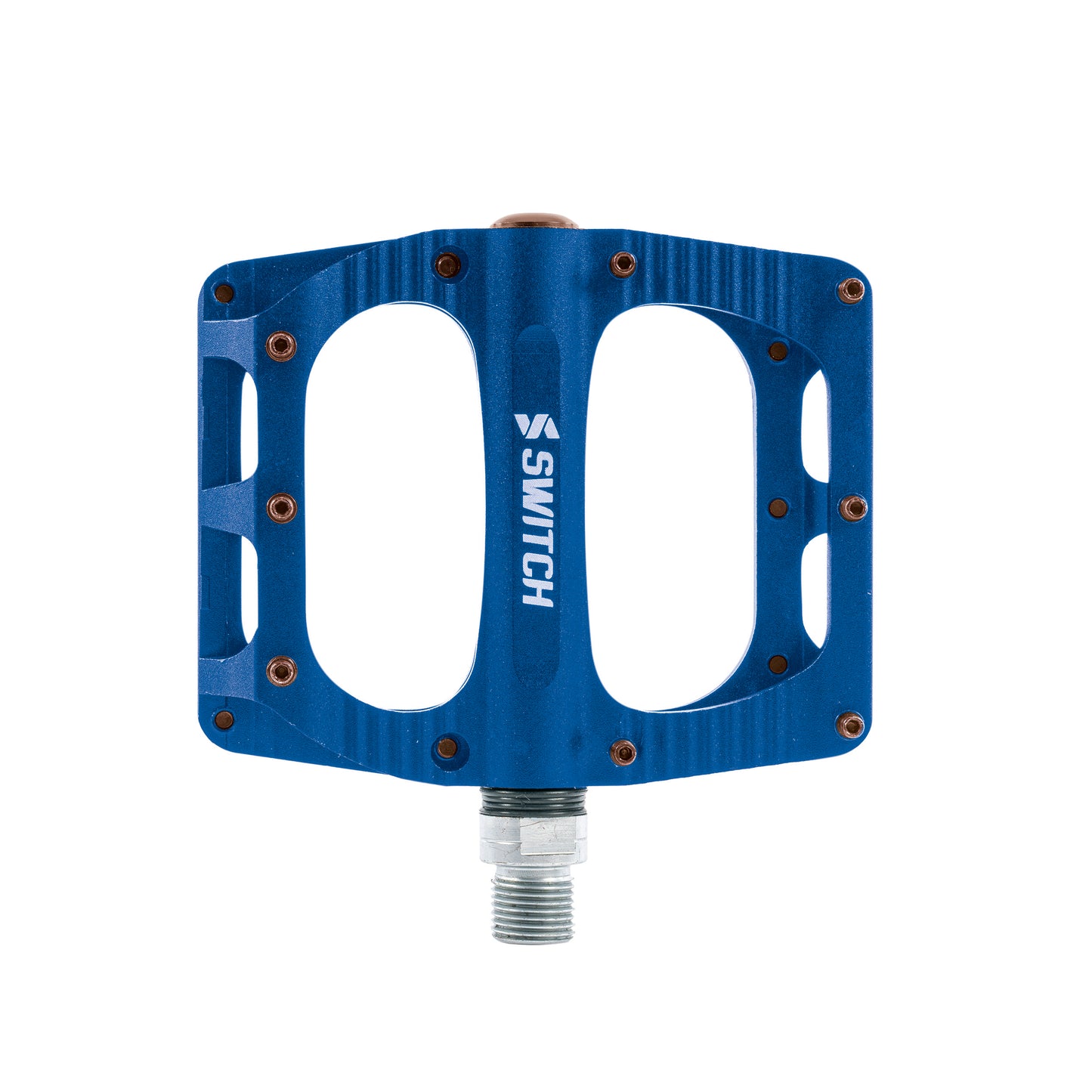 Pédale VTT BMX Switch Freeride alu CNC bleu 9/16