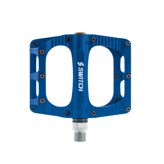 Pédale VTT BMX Switch Freeride alu CNC bleu 9/16