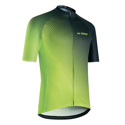 Maillot vélo homme Gist Flow MC jaune fluo