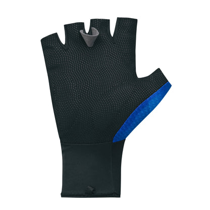 Gants vélo court Gist Speed noir / bleu sans velcro