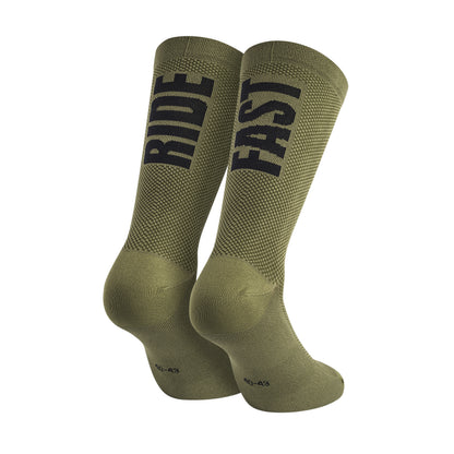 Chaussettes Socquettes Été Gist Ride Fast Vert Antibactérien Hauteur 22cm