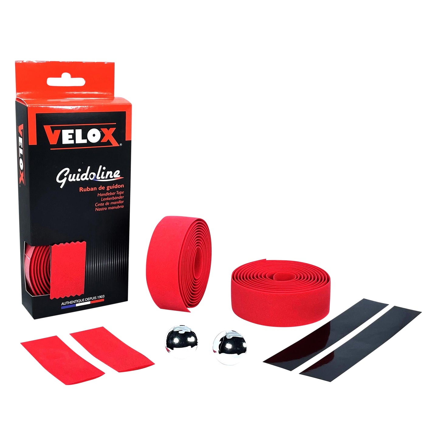 Ruban guidon VELOX Maxi Cork rouge
