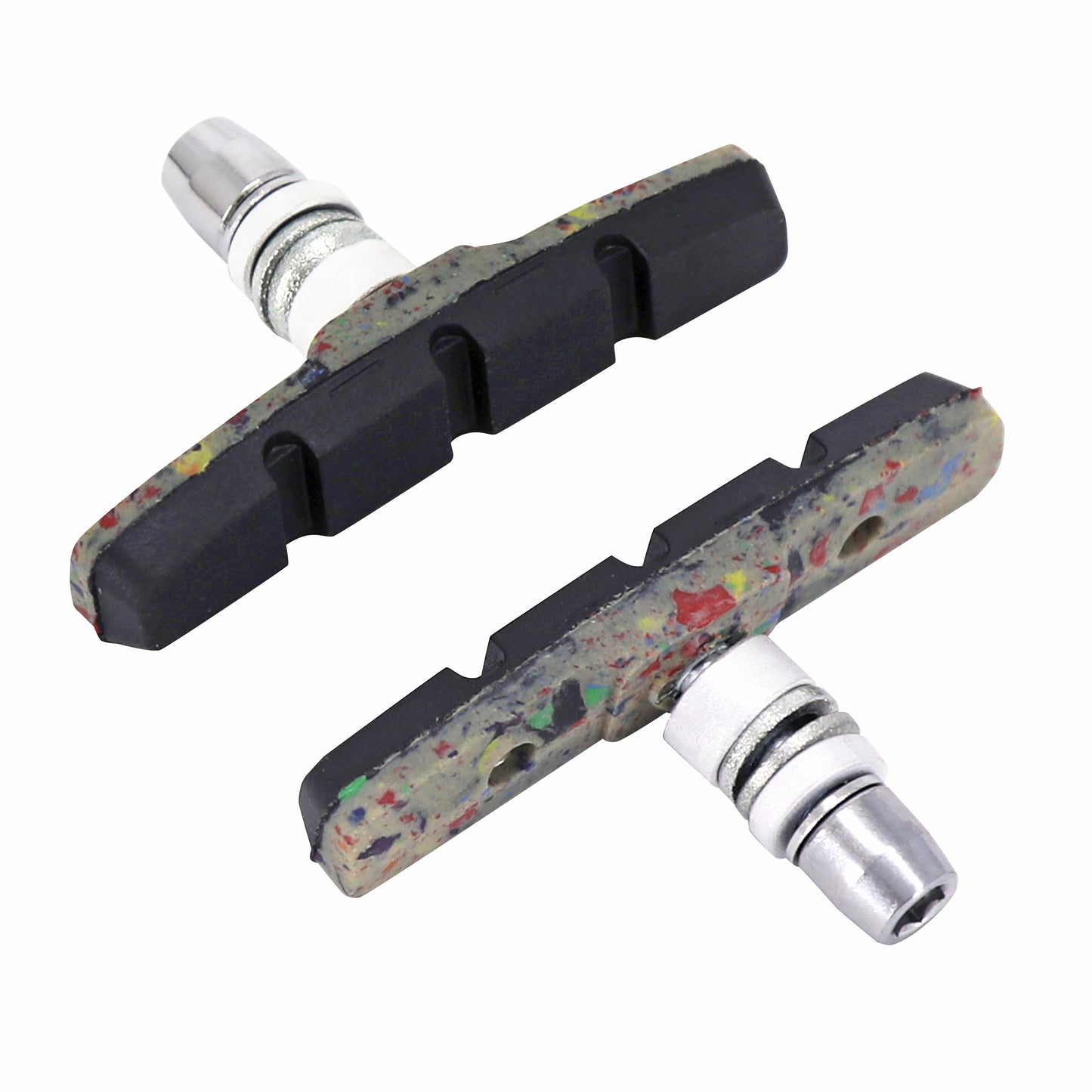Recycled 70mm MTB V-brake pad holders, screw-on