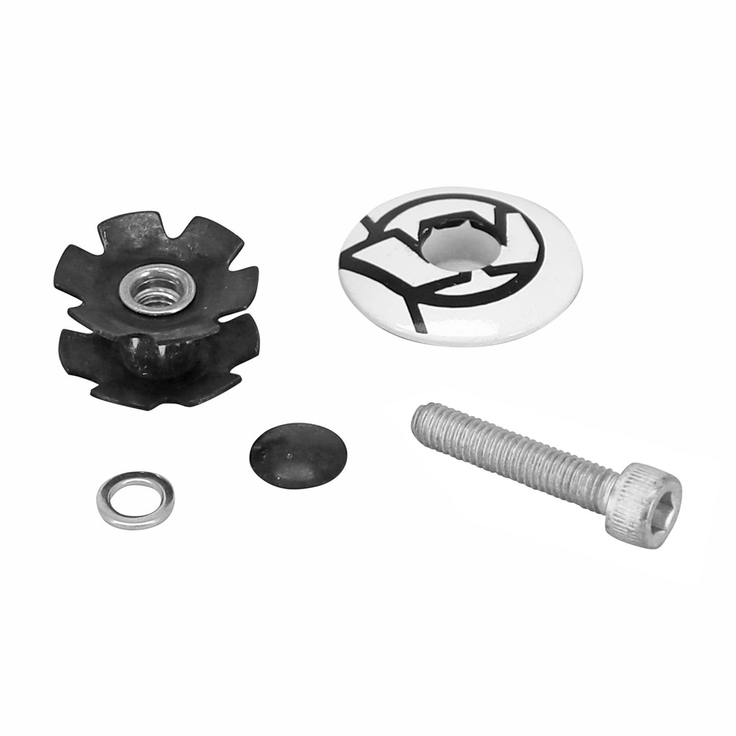 Bouchon jeu de direction PCP ahead-set étoile 1"1/8 blanc