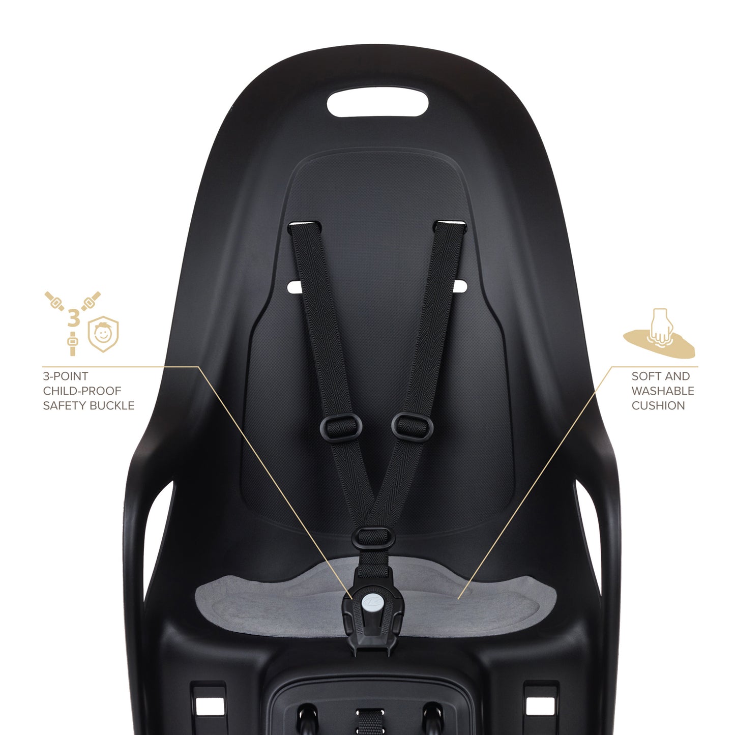 Siège enfant arrière Polisport Koari MIK HD porte-bagage