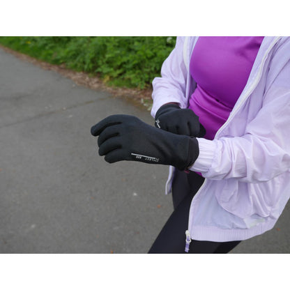 Women's urban cycling gloves Rflect R500 Polartec black PCP