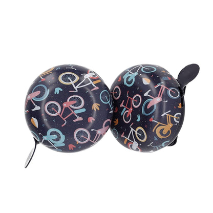 Sonnette timbre vélo déco diamètre 60 mm lot de 10