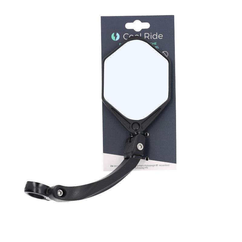Rétroviseur vélo PCP coolride hexagonal gauche fixation collier