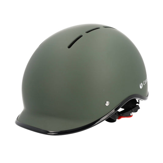 Casque vélo adulte coolride city kaki avec molette de réglage