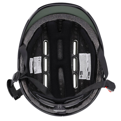Casque vélo adulte coolride city kaki avec molette de réglage
