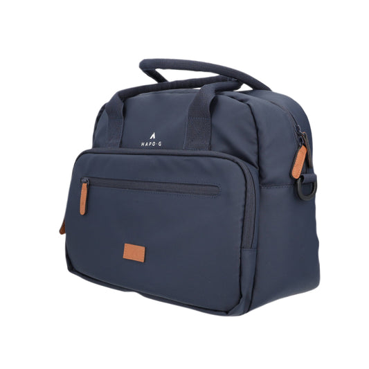 Sacoche arrière vélo Hapo.g vélotaf bleu fixation porte bagage 28x34x15cm / fixation sangles velcro sur porte bagage