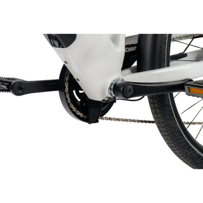Vélo électrique VTC 29 Leader Fox Sandy F blanc Bafang AR 20Ah