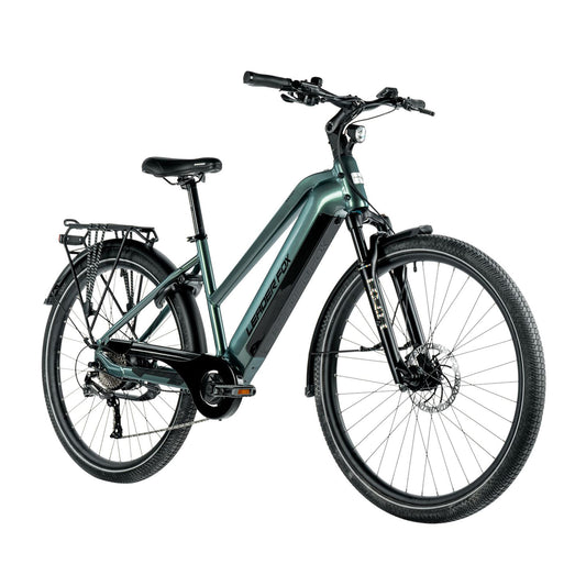 Electric Hybrid Bike 29 Leader Fox Sandy F Emerald Green Bafang AR 20Ah