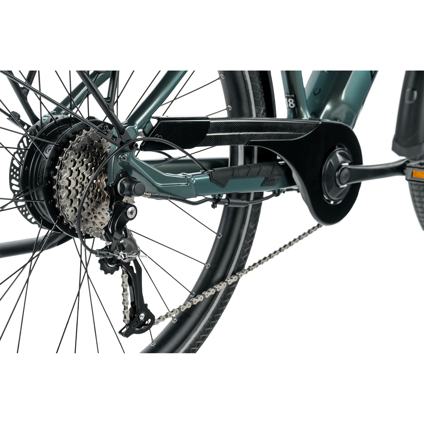 Electric Hybrid Bike 29 Leader Fox Sandy F Emerald Green Bafang AR 20Ah