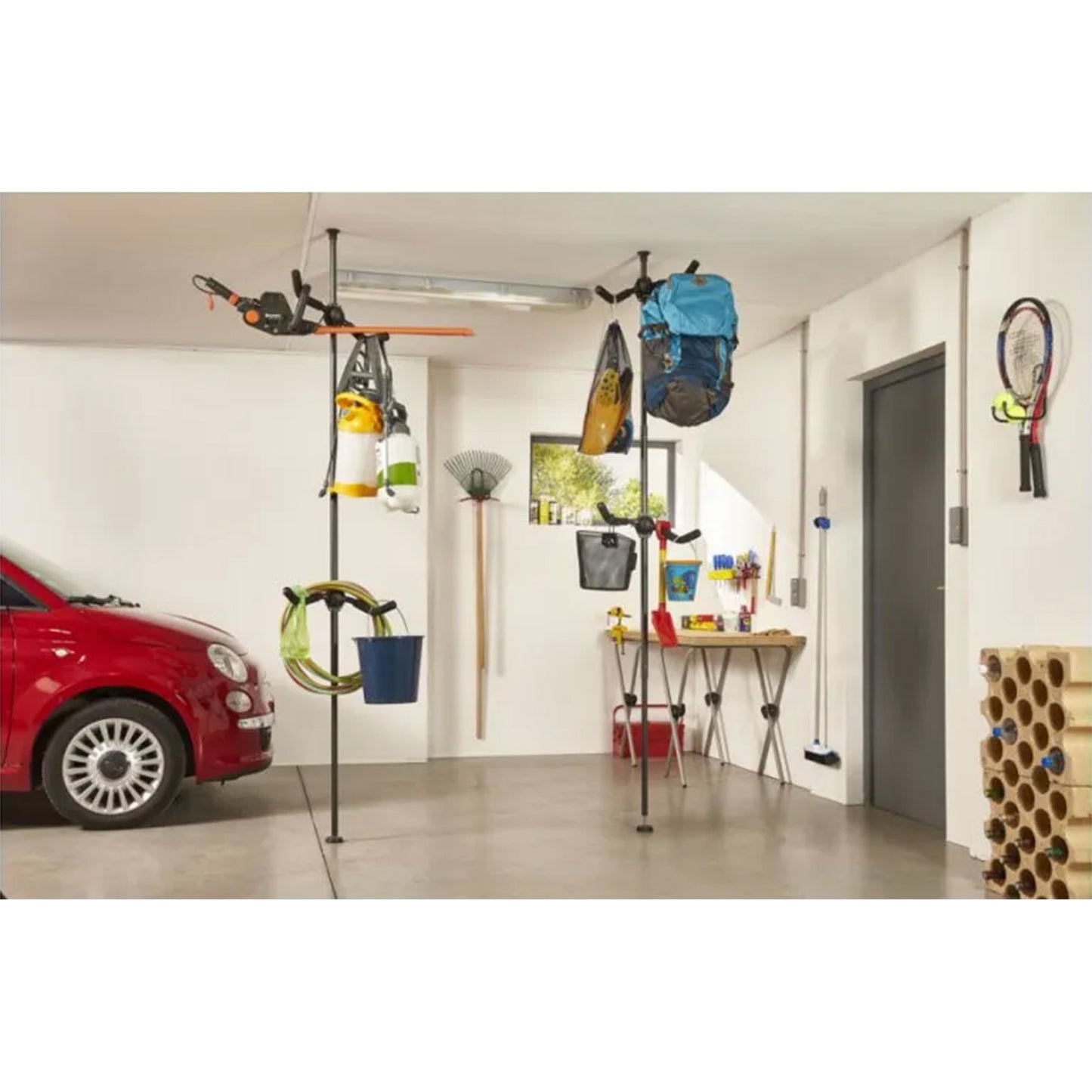 Support vélo plafond PCP 2 vélos sol/plafond