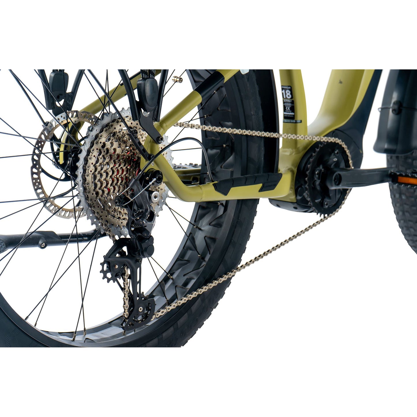 Electric mountain bike Fat Bike 26 Leader Fox Brasa green Panasonic GX 20Ah