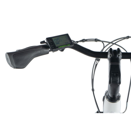 Electric City Bike 26 Leader Fox Latona White Bafang RR 15Ah