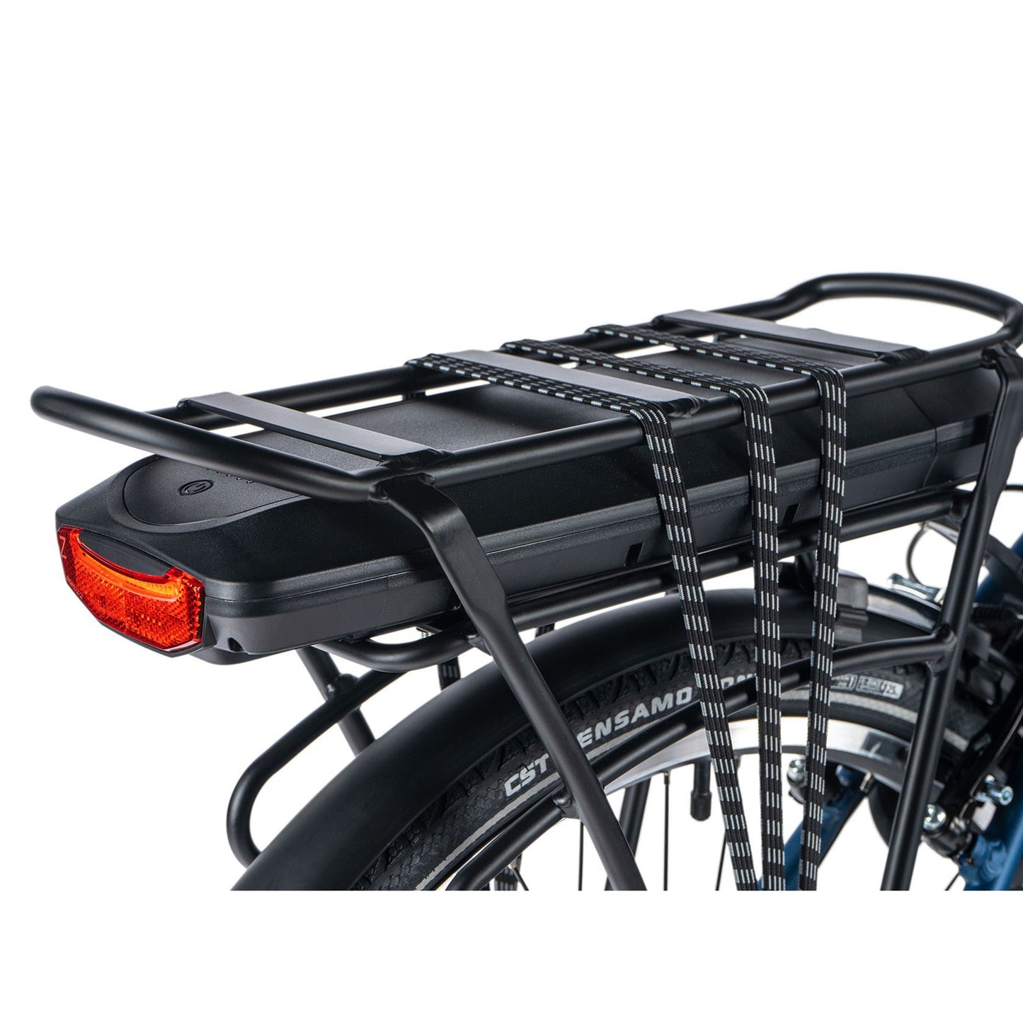 Electric City Bike 26 Leader Fox Latona Dark Blue Bafang Rear 15Ah