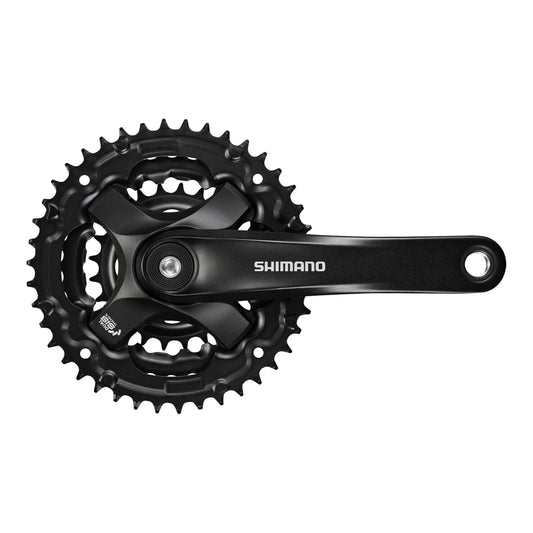 Pédalier VTT Shimano TY501 noir 170 42x34x24 boîtier 122
