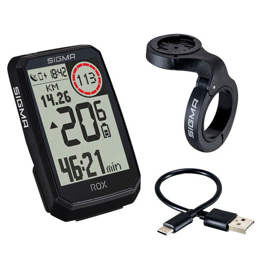 Compteur Sigma rox4.0 Gps endurance noir altimètre (autonomie 41 heures)