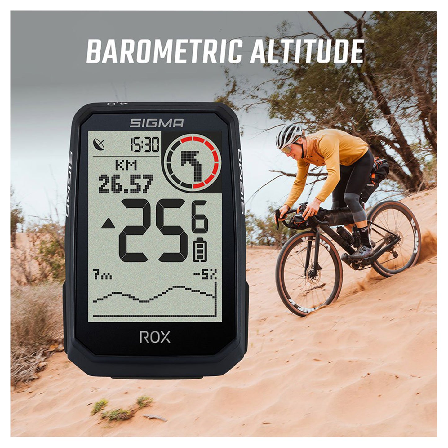 Sigma Rox 4.0 GPS Endurance Computer Black Altimeter (41-hour battery life)