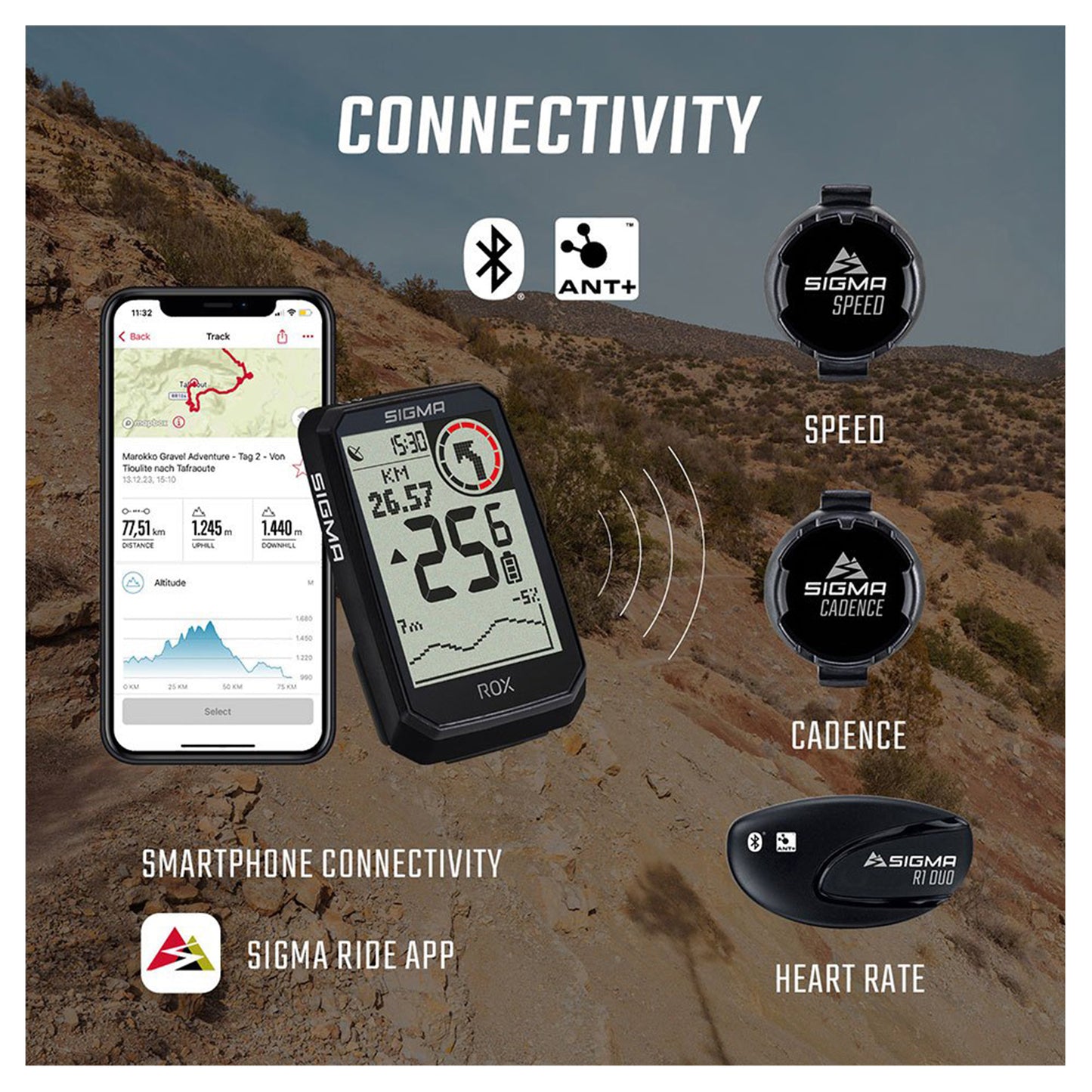 Sigma Rox 4.0 GPS Endurance Computer Black Altimeter (41-hour battery life)
