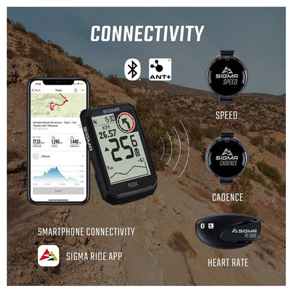 Sigma Rox 4.0 GPS Endurance Computer Black Altimeter (41-hour battery life)