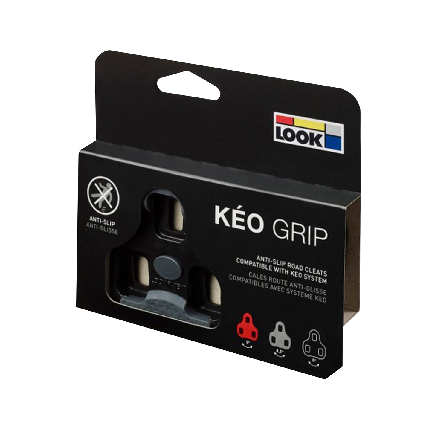 Look Keo Grip Pedal Cleats Black 0° (Pair)