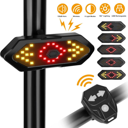Eclairage vélo - trottinette usb arrière sur tige de selle - haubans - essieux arrière de trottinette à led PCP