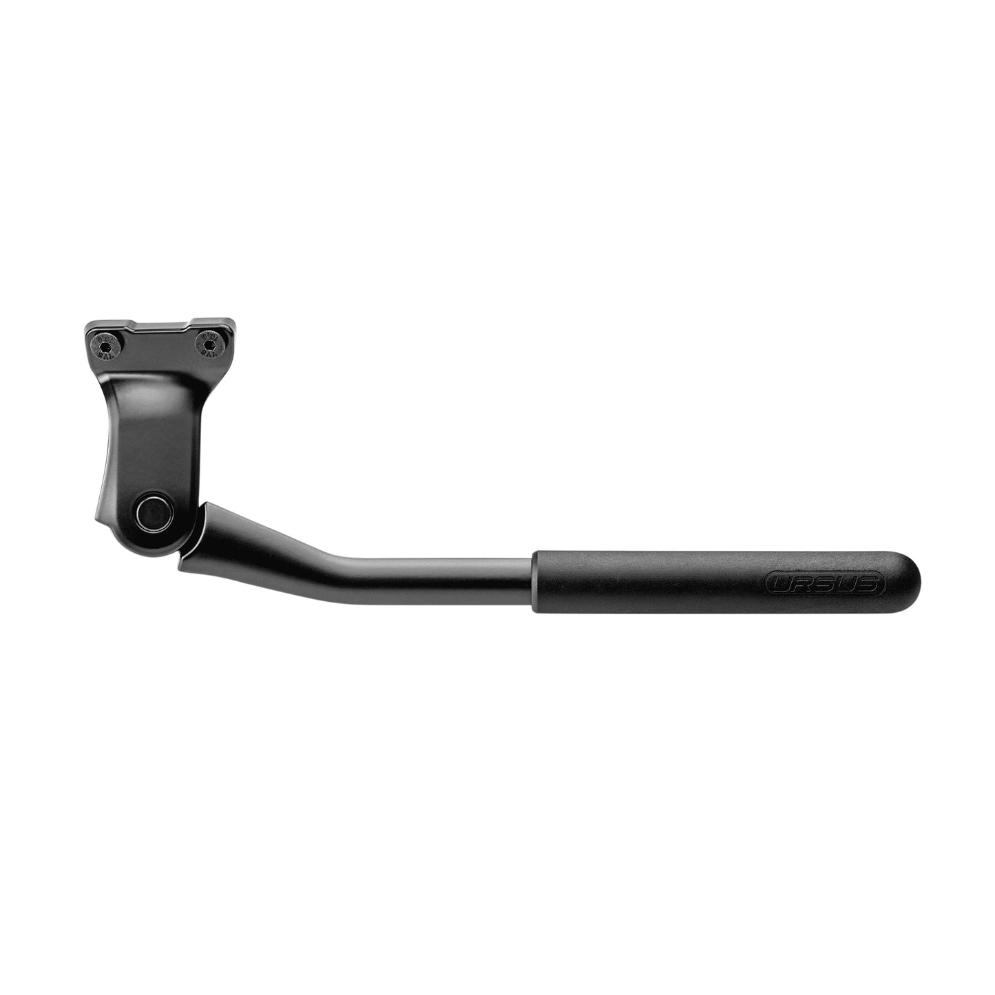 Ursus Mooi+ 24-28'' Black Adjustable Rear Side Bike Stand with 2-Screw Chainstay Mount, 40mm Spacing - Supports 40kgs
