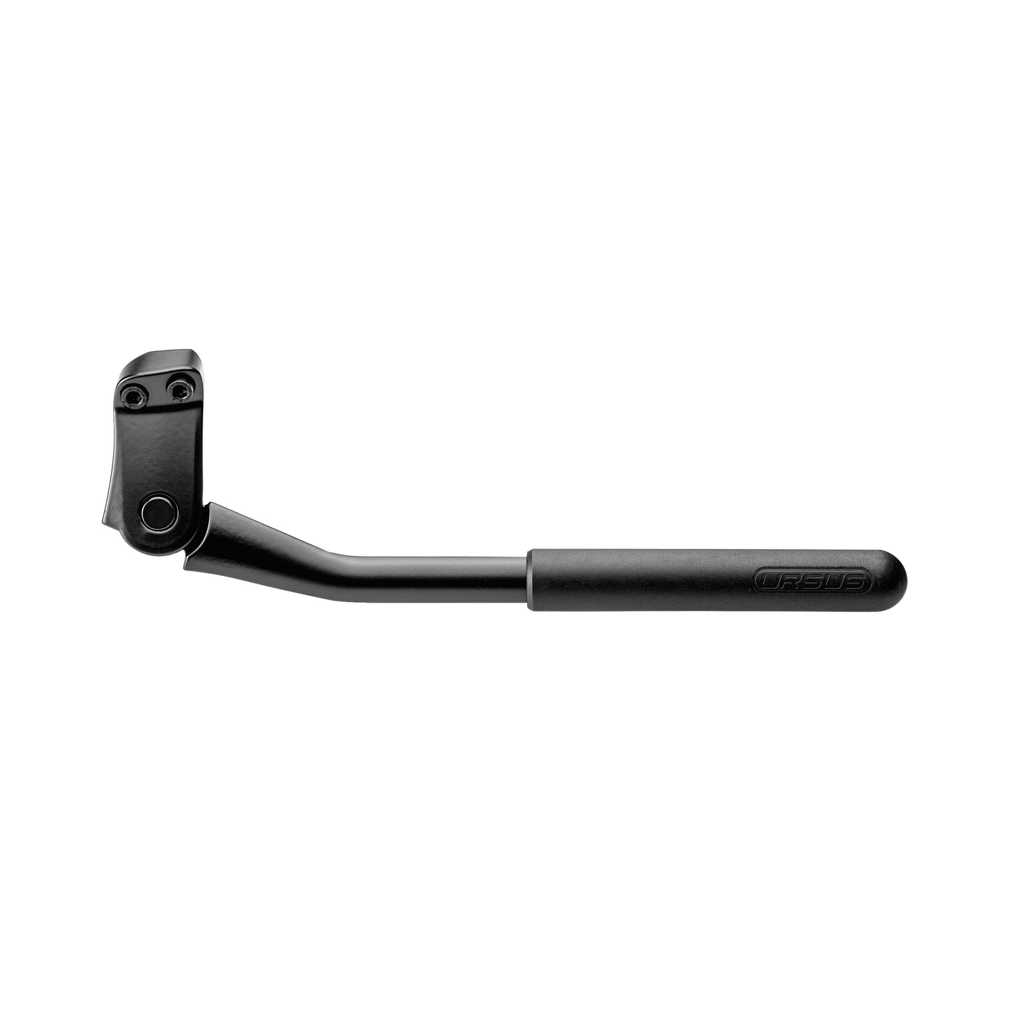 Ursus Mooi+ 24-28" Black Adjustable Rear Side Kickstand - 2-bolt chainstay mount, 18mm bolt spacing - 40kg capacity