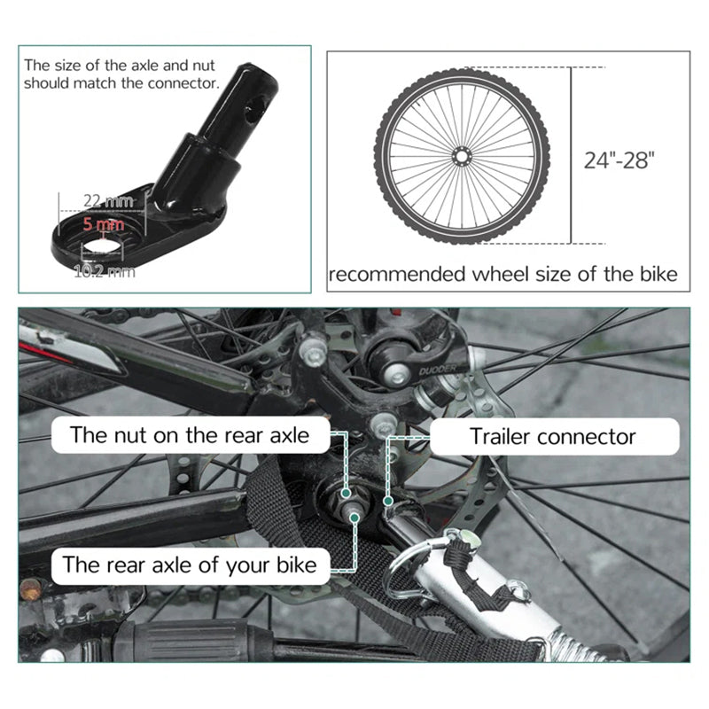 Remorque vélo utilitaire PCP 40 kg bleue roues 12"