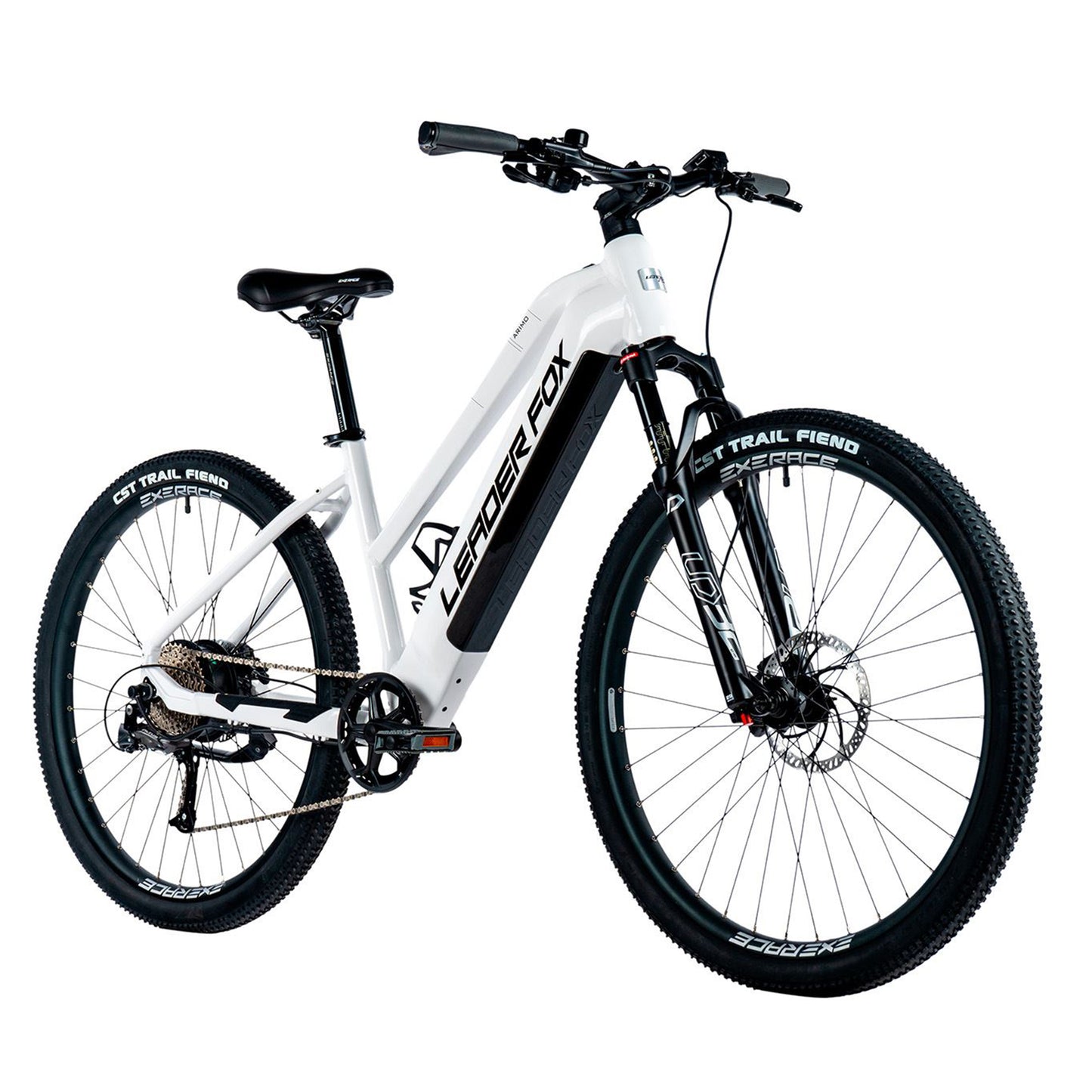 Electric mountain bike 29 Leader Fox Arimo F white Bafang AR 20Ah