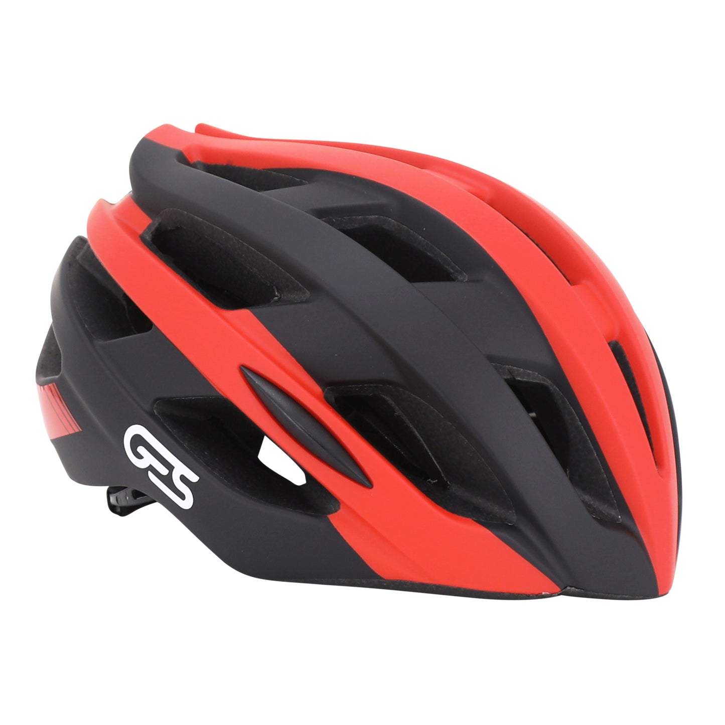 Ges adult cycling helmet icon-12 road-gravel black-red in-mold fit-system