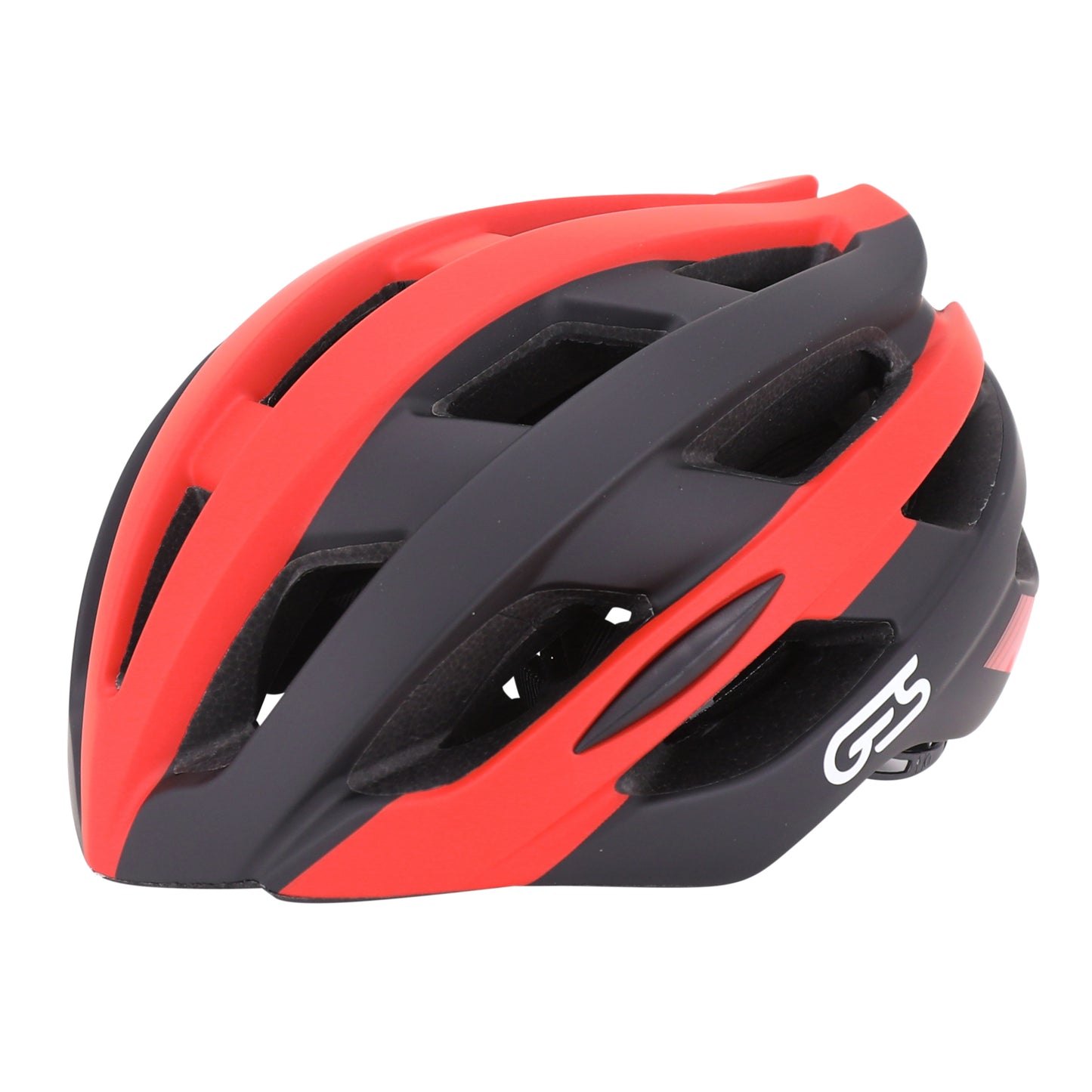 Ges adult cycling helmet icon-12 road-gravel black-red in-mold fit-system