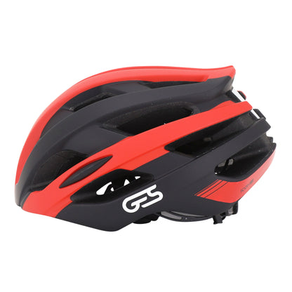 Ges adult cycling helmet icon-12 road-gravel black-red in-mold fit-system