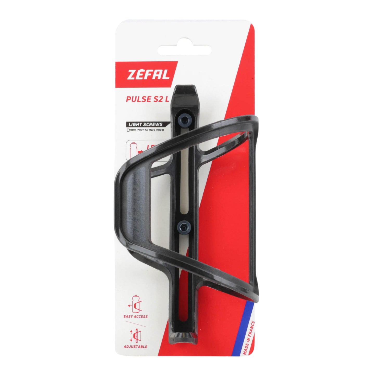 Zefal Pulse S2 left side-entry bottle cage, black