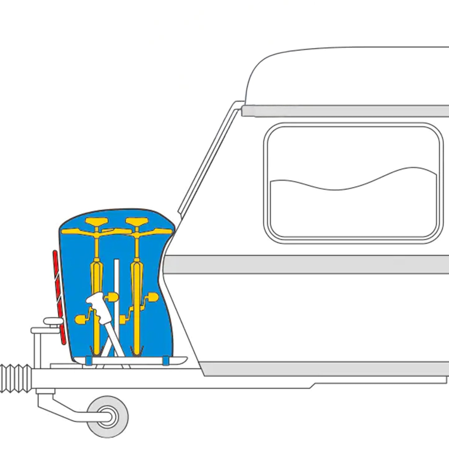 Housse protection vélo Newton 2 vélos porte-vélo camping-car