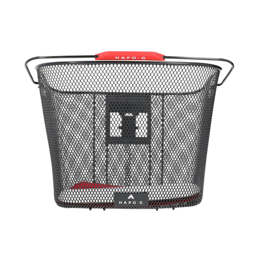 Hapo.G Black Honeycomb Steel Front Basket for E-Bikes