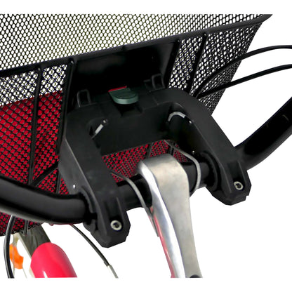 Hapo.G Black Honeycomb Steel Front Basket for E-Bikes