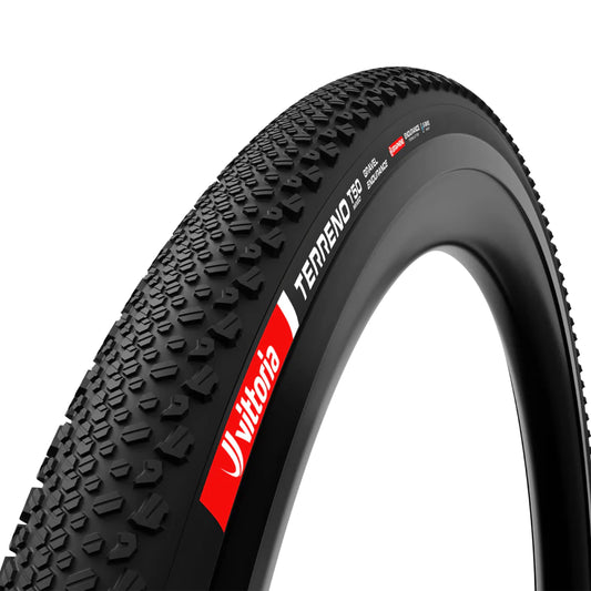 Gravel Tire 700 X 40 Vittoria Terreno T50 Mixed Endurance Graphene 2.0 Black Tubeless Ready TS (40-622)