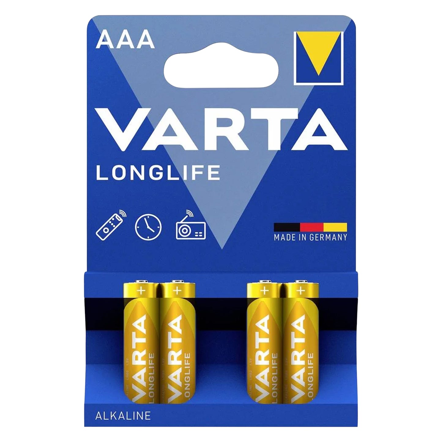 Pile Varta LR03 AAA alcaline Longlife vendues par 4