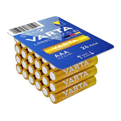 Pile Varta LR03 AAA alcaline Longlife boîte refermable par 24